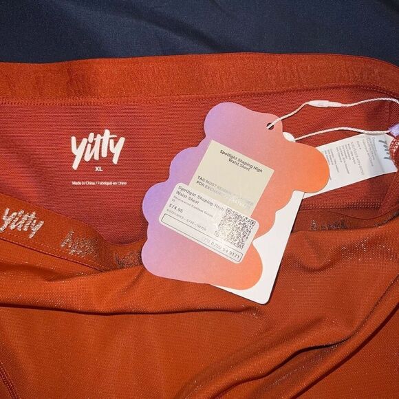 NWT YITTY Spotlight Shaping High Waist Shorts Shimmered Baddest Brown Size XL - Picture 4 of 8